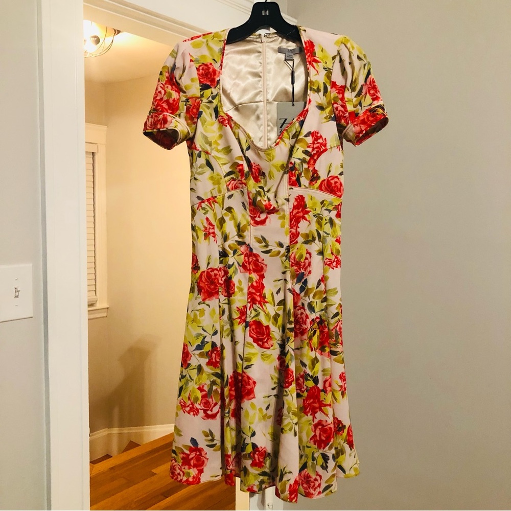 Zac Posen Cameo Multi floral dress NWT size 4